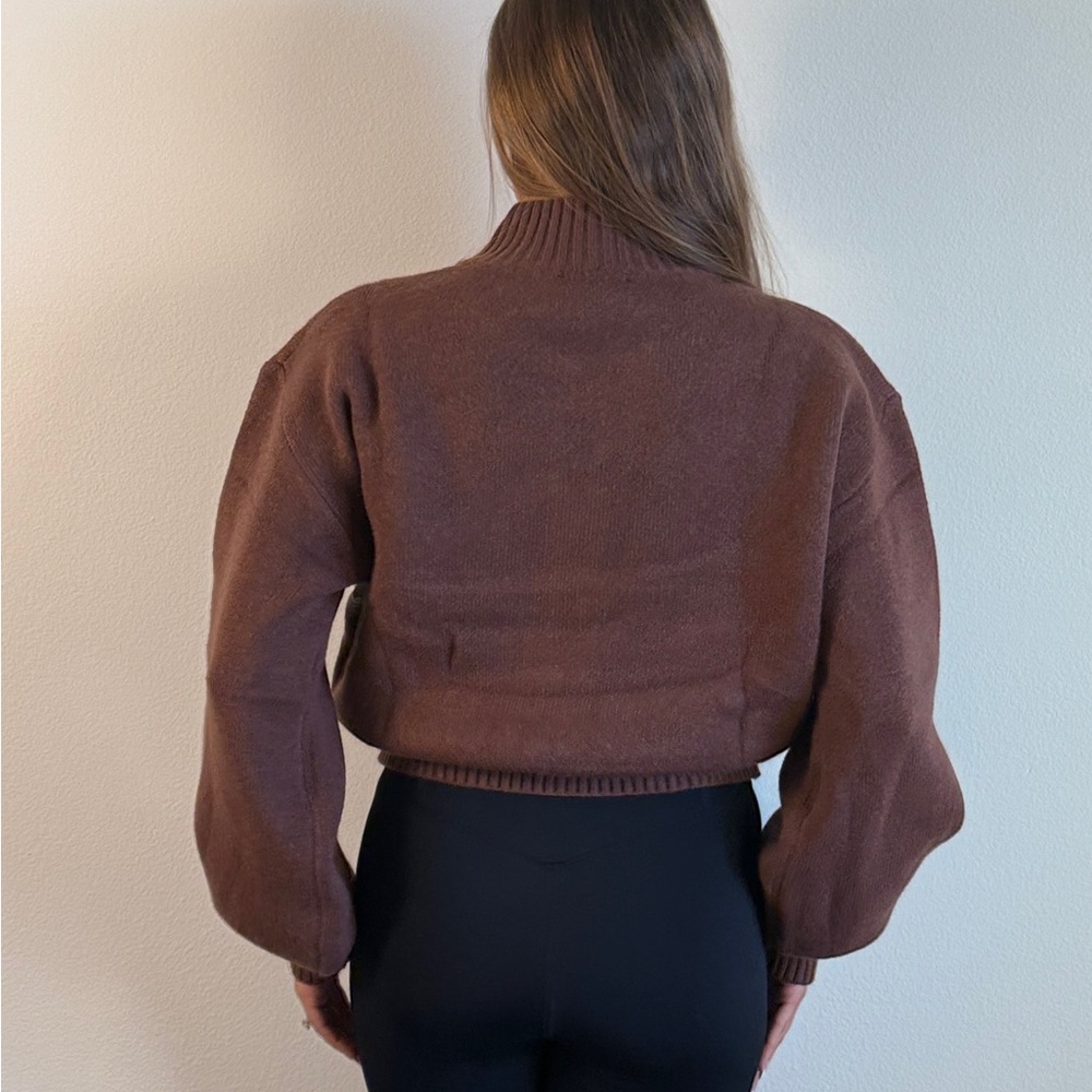 Lulus Brown Horse Pattern Women's Sweater - Picture 3 of 3